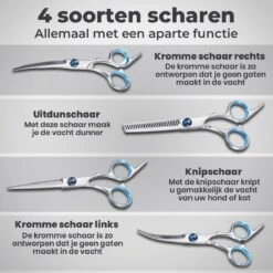VoordeelShop 7-Delige Huisdier Knipset Met Etui - Trimmen Hond - Honden Schaar - Effileerschaar Hond - Huisdier Trimmer - Huisdier Knippen - Knipschaar Haar - Haar Schaar - Kapper - Kapperset - Scharenset -Hondenbenodigdheden 1200x1200 473