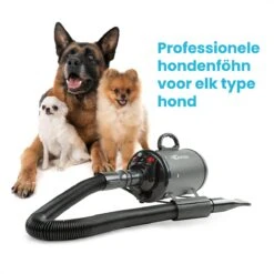 Qumax Professionele Hondenföhn Met 4 Opzetstukken – Waterblazer Voor Honden – Stil Design – Compact En Modern - Zwart -Hondenbenodigdheden 1200x1200 514