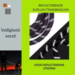 1FORME Hondenriem 15-30kg - Sliplijn Hond REFLECTEREND 2m, Ø 1.2cm - Jachtlijn 2 Ergonomische Handvaten - Dubbel Stop 19 1FORME Hondenriem 15-30kg - Sliplijn Hond REFLECTEREND 2m, Ø 1.2cm - Jachtlijn 2 Ergonomische Handvaten - Dubbel Stop -Hondenbenodigdheden 1200x1200 58