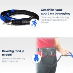 Canicross Looplijn Hond Met Heupriem Voor Hardlopen - Elastische Handsfree Hondenriem - Honden Trainingslijn - 150/200cm - Blauw 18 Canicross Looplijn Hond Met Heupriem Voor Hardlopen - Elastische Handsfree Hondenriem - Honden Trainingslijn - 150/200cm - Blauw -Hondenbenodigdheden 1200x1200 6