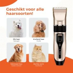 PetGoods Hondentondeuse - 10 Delige Set - Katten & Honden - Draadloos - Low Noise - Incl. Schaar, Nagelknipper, Vijl & Kam 16 PetGoods Hondentondeuse - 10 Delige Set - Katten & Honden - Draadloos - Low Noise - Incl. Schaar, Nagelknipper, Vijl & Kam -Hondenbenodigdheden 1200x1200 691