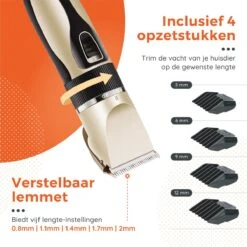 PetGoods Hondentondeuse - 10 Delige Set - Katten & Honden - Draadloos - Low Noise - Incl. Schaar, Nagelknipper, Vijl & Kam 18 PetGoods Hondentondeuse - 10 Delige Set - Katten & Honden - Draadloos - Low Noise - Incl. Schaar, Nagelknipper, Vijl & Kam -Hondenbenodigdheden 1200x1200 693