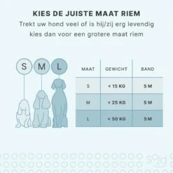 Hondenriem Tape - 5 Meter - Medium - Voor Honden <25 Kg - Zwart-Wit -Hondenbenodigdheden 1200x1200 70