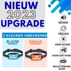 MyPets™ Anti-blafband - Anti Blaf Apparaat - Voor Kleine Honden En Grote Honden - Diervriendelijk - Opvoedingshalsband - Trainingshalsband - 2022/2023 Versie - Inclusief Batterijen -Hondenbenodigdheden 1200x1200 731