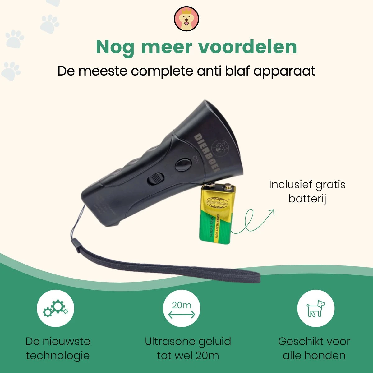 Dierboel Professionele Anti Blaf Apparaat 2022 - Diervriendelijke Ultrasoon Anti Blaf Apparaat - Voor Het Trainen Van Kleine & Grote Honden - Zonder Schok 9 Dierboel Professionele Anti Blaf Apparaat 2022 - Diervriendelijke Ultrasoon Anti Blaf Apparaat - Voor Het Trainen Van Kleine & Grote Honden - Zonder Schok - Afbeelding 7