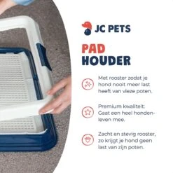JC Pets Premium Pad Houder Met Rooster - Inclusief 20 Puppy Training Pads - Hondentoilet - Zindelijkheidstraining Hond 17 JC Pets Premium Pad Houder Met Rooster - Inclusief 20 Puppy Training Pads - Hondentoilet - Zindelijkheidstraining Hond -Hondenbenodigdheden 1200x1200 791