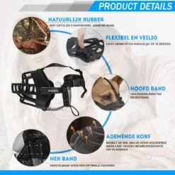 Sharon B Muilkorf Hond - Zwart - XL - Comfortabel - Snuitomtrek 34 Tot 37 Cm - Voor Grote Honden 15 Sharon B Muilkorf Hond - Zwart - XL - Comfortabel - Snuitomtrek 34 Tot 37 Cm - Voor Grote Honden -Hondenbenodigdheden 1200x1200 807