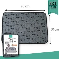 Jooba Puppy Training Pads - Wasbare Puppy Pads 2 Stuks - Hondentoilet - 70x50cm - Puppy -Hondenbenodigdheden 1200x1200 828