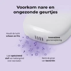 Pettadore Air Insight - Kattenbak Geurverdrijver & Teller - Actieve Zuurstof En Ionen - Oplaadbaar - Met App -Hondenbenodigdheden 1200x1200 860