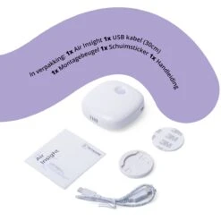 Pettadore Air Insight - Kattenbak Geurverdrijver & Teller - Actieve Zuurstof En Ionen - Oplaadbaar - Met App -Hondenbenodigdheden 1200x1200 869