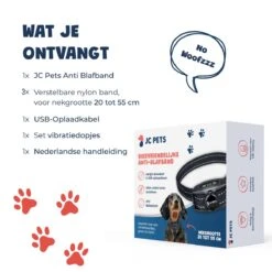Anti Blafband - Blafband Voor Honden - Oplaadbaar - Anti Blaf Apparaat - Blafband - Diervriendelijk -Hondenbenodigdheden 1200x1200 924