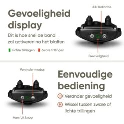 Premium Anti Blafband - Diervriendelijke Opvoedingshalsband Zonder Schok - Trainingshalsband Voor Grote En Kleine Honden - Anti Blaf Band - Correctie Halsband -Hondenbenodigdheden 1200x1200 961