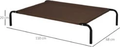 Hondenbed - Hondenstretcher - Honden Ligbed - Inclusief 2 Overtrekhoezen - XL - 110x68cm - Grijs En Koffie -Hondenbenodigdheden 1200x476 2