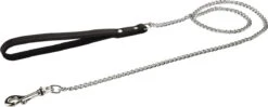 Beeztees - Hondenriem - Kettinglijn - Zwart - 2x112 Cm -Hondenbenodigdheden 1200x479