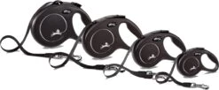 Flexi Classic Tape - Zwart - M - 5 M -Hondenbenodigdheden 1200x497