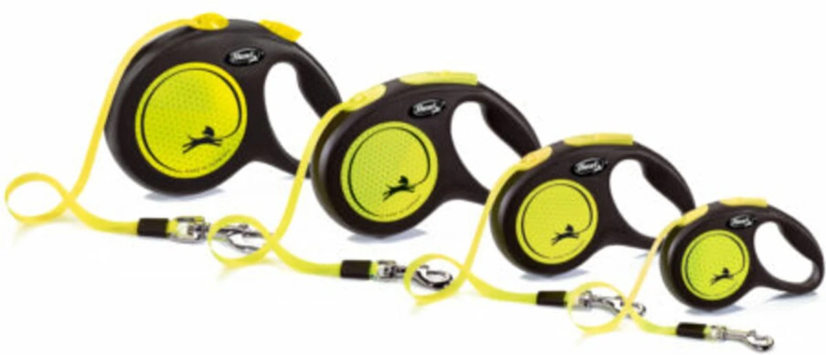 Flexi New Classic Tape - Hondenriem - Geel/Zwart - XS - 3 M 9 Flexi New Classic Tape - Hondenriem - Geel/Zwart - XS - 3 M - Afbeelding 7