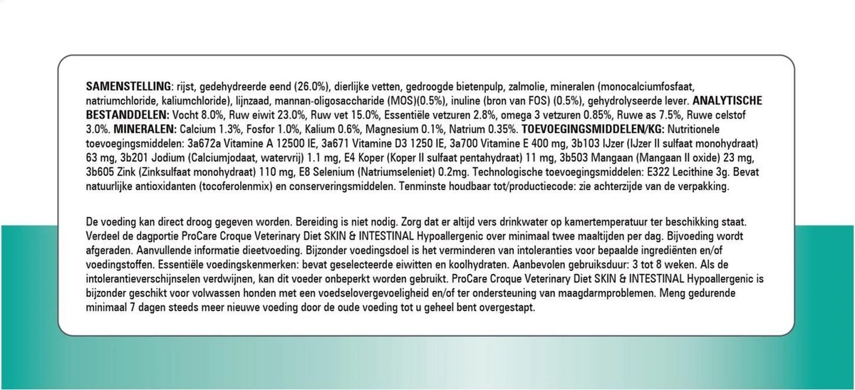 Prins Procare Croque Diet Skin & Intestinal - Hondenvoer - Eend 10 Kg 7 Prins Procare Croque Diet Skin & Intestinal - Hondenvoer - Eend 10 Kg - Afbeelding 5