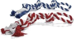 Beeztees Flossytoy - Flostouw - 3 Knopen - Assorti - 600 Gram - 63x11x11 Cm