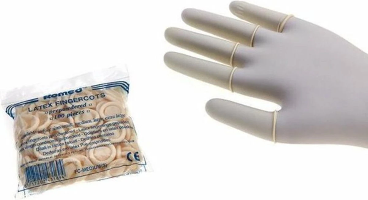 Emro Vingerlingen Latex Condooms - Large - 100 Stuks 4 Emro Vingerlingen Latex Condooms - Large - 100 Stuks - Afbeelding 2