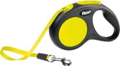 Flexi New Classic - Hondenriem Incl. Neon Band - Geel - S - 5 M - (<12 Kg) -Hondenbenodigdheden 1200x663