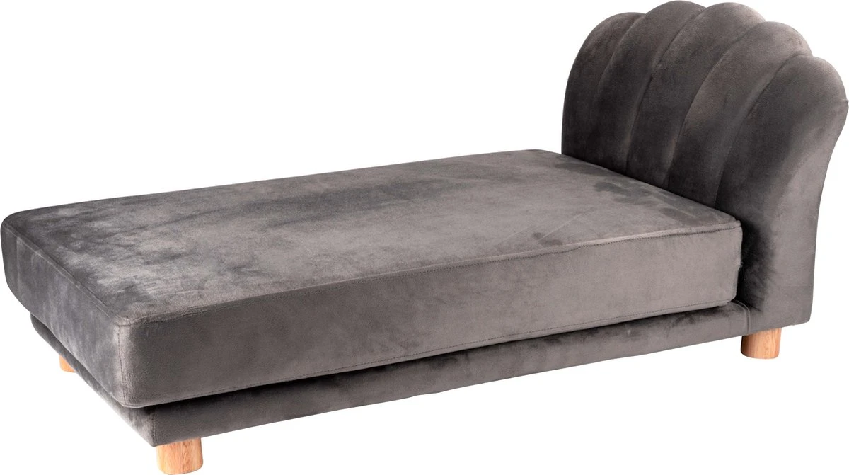 Maxxpro Katten- En Hondenbank - Grijs - Verhoogd Met Houten Poten - Fluweel Materiaal - 90 X 44 X 34 Cm - Huisdieren Tot 80 KG 9 Maxxpro Katten- En Hondenbank - Grijs - Verhoogd Met Houten Poten - Fluweel Materiaal - 90 X 44 X 34 Cm - Huisdieren Tot 80 KG - Afbeelding 7