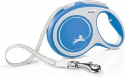 Flexi Rollijn New Comfort Tape L 8 M - Hondenriem - Blauw&Lichtgrijs -Hondenbenodigdheden 1200x740 1