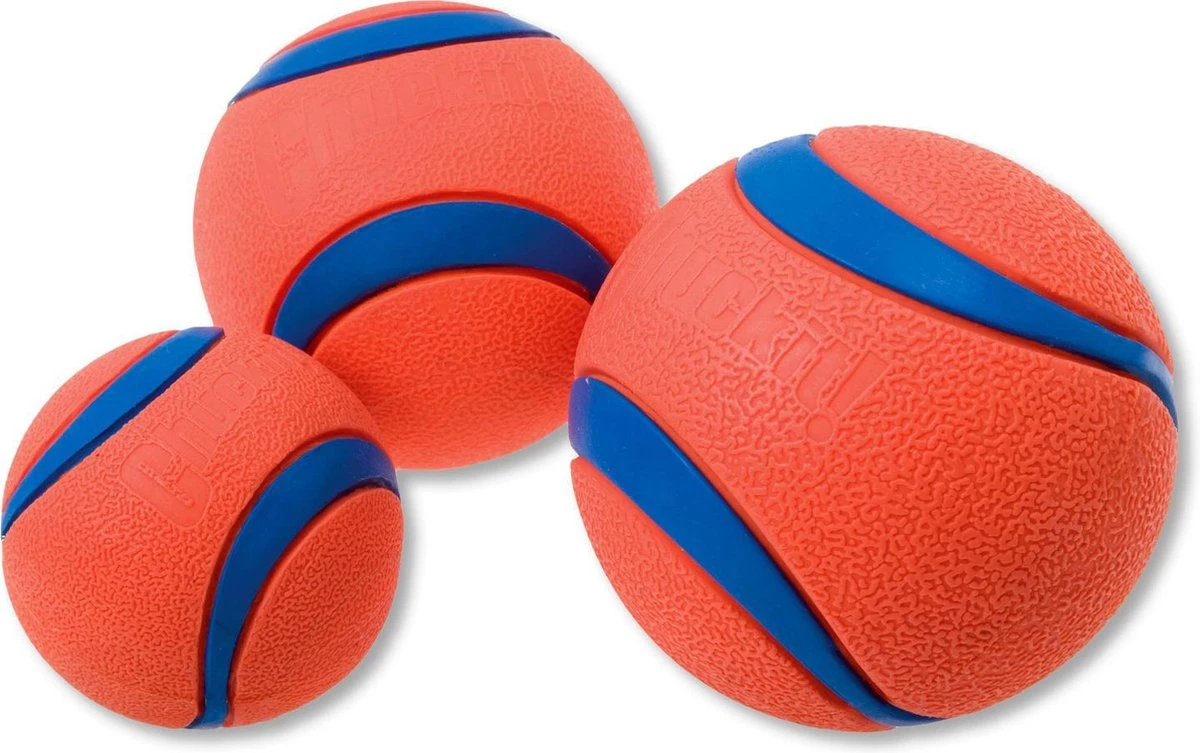 Chuckit! Ultra Ball XL – Honden Speelgoed – Ø 9 Cm – Oranje/Blauw – Apporteerspeelgoed – 1-Pack 6 Chuckit! Ultra Ball XL – Honden Speelgoed – Ø 9 Cm – Oranje/Blauw – Apporteerspeelgoed – 1-Pack - Afbeelding 4