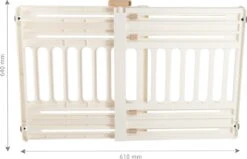 Iris Ohyama Huisdier Bariere PBR-600 - Kunststof - Wit/Beige - Uitschuifbaar -Hondenbenodigdheden 1200x774