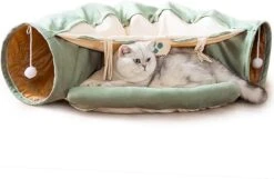 Pishoo® Kattentunnel - Speeltunnel Kat - Kattenspeeltjes - Kattenmand - Kattenhuis - Lichtgroen -Hondenbenodigdheden 1200x783 2