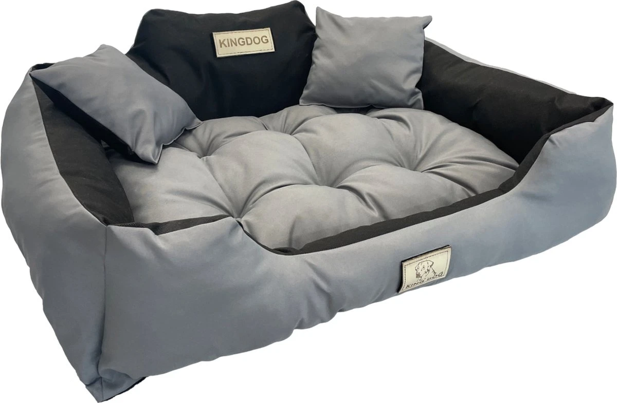 KingDog - Groot Honden- En Kattenbed 75 X 65 | Donkergrijs - Maat M 9 KingDog - Groot Honden- En Kattenbed 75 X 65 | Donkergrijs - Maat M - Afbeelding 7