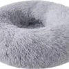 Donut Hondenmand - Zacht Pluche Hondenmanden - Antislip - Fluffy En Rond Donutmand - 100cm - Lichtgrijs -Hondenbenodigdheden 1200x790 10