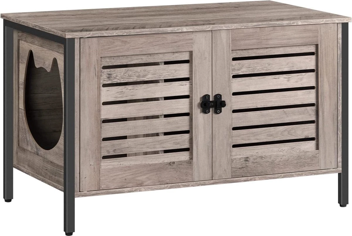 Houten Kattenhuis - Kattenkast Voor Binnen & Buiten - Kattenhok - Kattenhuisje Hout Met Deur En Gat - Hondenhok Voor Kleine Honden - 80 X 45 X 50.5 Cm 3 Houten Kattenhuis - Kattenkast Voor Binnen & Buiten - Kattenhok - Kattenhuisje Hout Met Deur En Gat - Hondenhok Voor Kleine Honden - 80 X 45 X 50.5 Cm