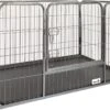 MaxxPet Puppyren - Hondenbench - Puppykennel - Hondenren - 125 X 78 X 80 Cm - Zwart -Hondenbenodigdheden 1200x826 2
