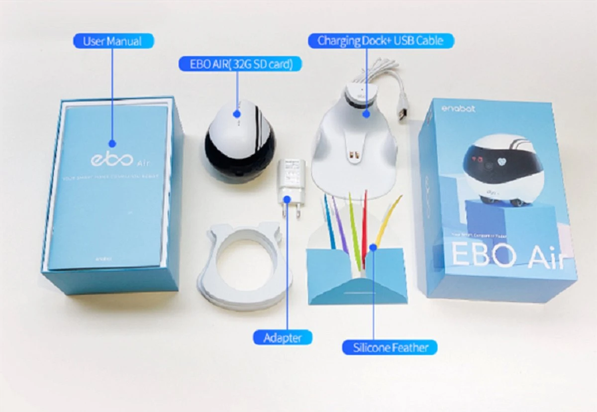 Enabot EBO Air | Laser Kattenspeelgoed | Jouw Smart Katten Gezelschap | Bestuurbaar En Rijdende Robot | Interactief Speelgoed Katten 4 Enabot EBO Air | Laser Kattenspeelgoed | Jouw Smart Katten Gezelschap | Bestuurbaar En Rijdende Robot | Interactief Speelgoed Katten - Afbeelding 2