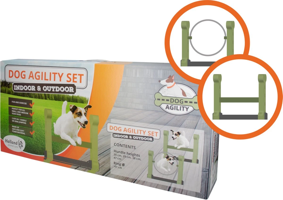 Dog Agility Set Indoor En Outdoor - Honden Trainingsset - 6 Dog Agility Set Indoor En Outdoor - Honden Trainingsset - - Afbeelding 4