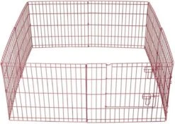 Topmast Puppyren Uitvouwbaar - Roze - 560 Cm Omtrek - 60 Cm Hoog - Opvouwbaar - XL Hondenren - Voor Binnen -Hondenbenodigdheden 1200x856 1