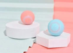 Merkloos Speelbal - Slimme Interactieve Zelfrollende Bal - Kat En Hond Speelgoed - Kattenspeelgoed - BLAUW -Hondenbenodigdheden 1200x868 2