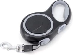 IGOODS - Uitlaatriem - Honden Riem - Katten Riem - Uitlaatriem Voor Dieren Rollijn - Hondenriem - 5 Meter Lang - Grijs -Hondenbenodigdheden 1200x902