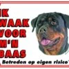 Rottweiler Waakbord - Ik Waak Voor Mijn Baas -Hondenbenodigdheden 1200x964 1