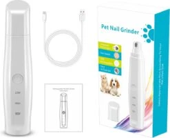 Elektrische NagelVijl / Nagelknipper Kat / Nagelknipper Hond / Nageltrimmer / Draadloos / Diamante Vijlkop / Honden/Katten/Knaagdieren