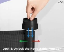 Caedentes - Hondenhek – Inrolbaar – Dierenhek -tot 150cm Uitrolbaar – Zwart -Hondenbenodigdheden 1200x975 1