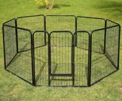 Topmast Premium Puppyren - Zwart - Hondenren - Opvouwbaar - 60 Cm Hoog - Binnen - Voor Puppy's En Honden -Hondenbenodigdheden 1200x995 9