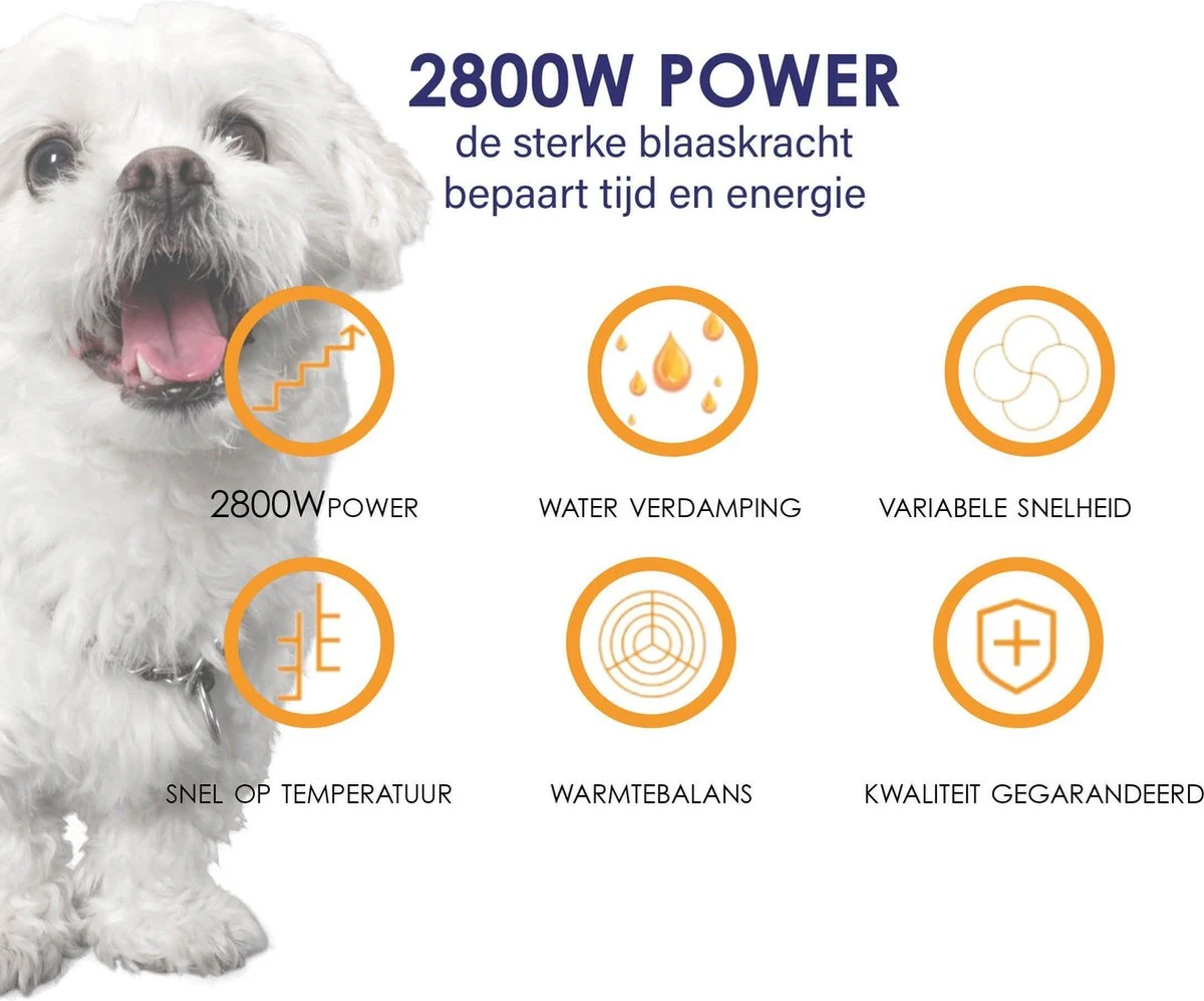 Forgoods Professionele Hondenfohn - Waterblazer Voor Honden - Hondenfohn Met 4 Opzetstukken - 2800W Verstelbaar Vermogen - Roze 12 Forgoods Professionele Hondenfohn - Waterblazer Voor Honden - Hondenfohn Met 4 Opzetstukken - 2800W Verstelbaar Vermogen - Roze - Afbeelding 10