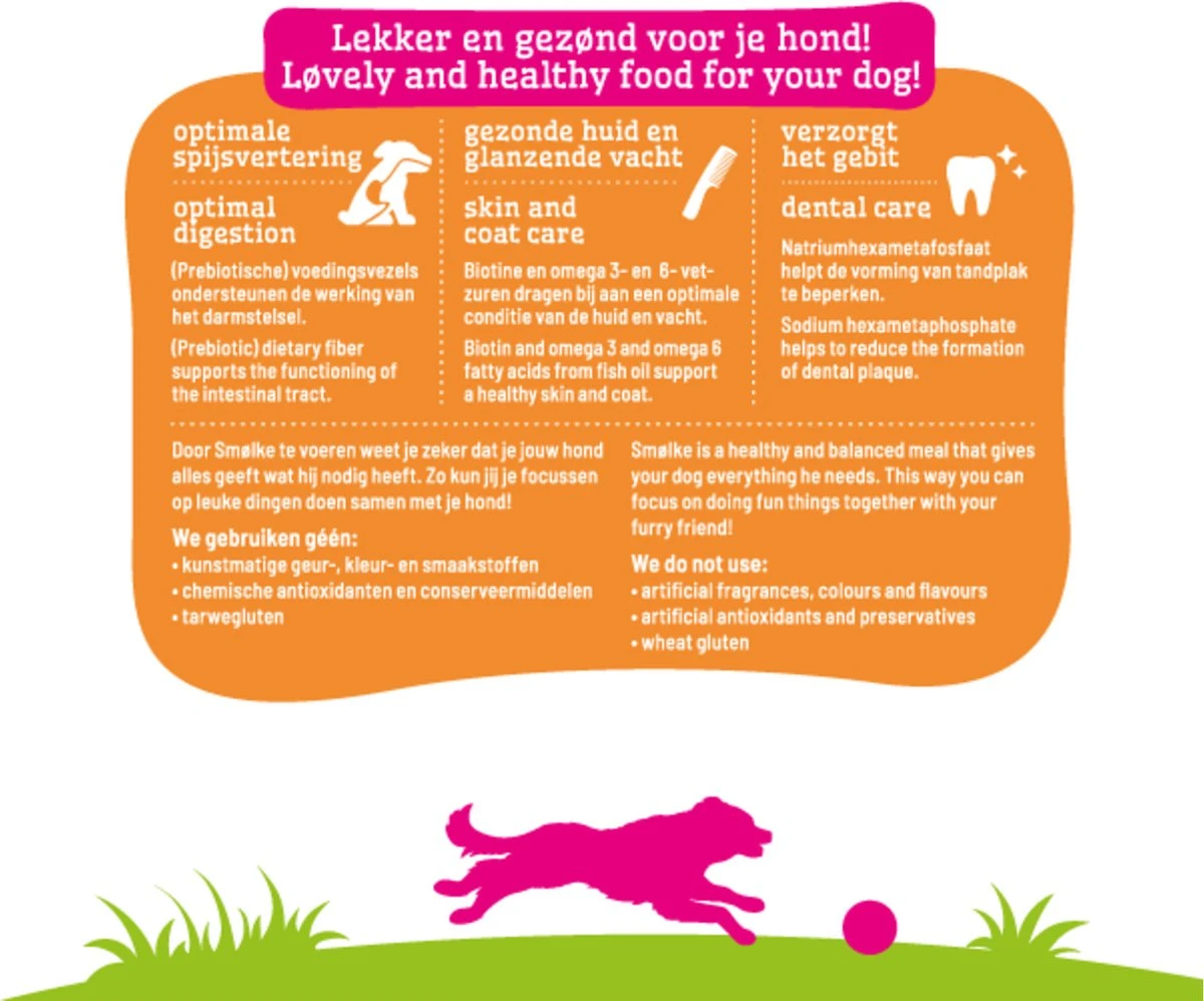 Smolke Adult Medium Brokken - Hondenvoer - 3 Kg 7 Smolke Adult Medium Brokken - Hondenvoer - 3 Kg - Afbeelding 5