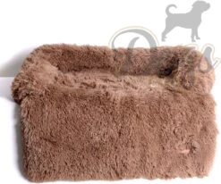 Dogs&Co Zachte Fluffy Hondenmat Voor Bank Maat S Khaki 75x75cm - HONDENMAND -Hondenbenodigdheden 1200x999