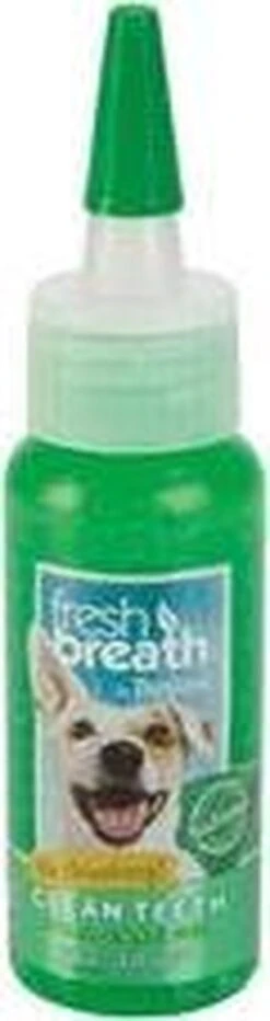 Tropiclean Fresh Breath Clean Teeth Oral Care Gel - Gebitsverzorging - Mint 59 Ml -Hondenbenodigdheden 318x1200