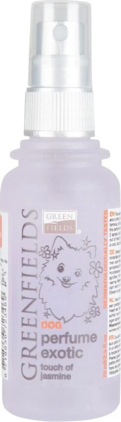 Hondenparfum Spray In 4 Geuren - Greenfields - Alchoholvrije En PH Neutrale Formule Tegen Onaangename Geurtjes - 50ml - Exotic -Hondenbenodigdheden 346x1200 1