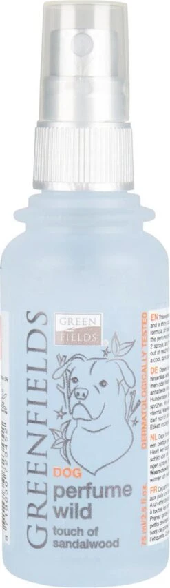 Hondenparfum Spray In 4 Geuren - Greenfields - Alchoholvrije En PH Neutrale Formule Tegen Onaangename Geurtjes - 50ml - Exotic -Hondenbenodigdheden 347x1200
