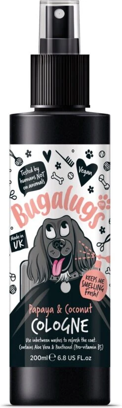 Bugalugs - Vachtverzorging Hond - Papaya & Coconut Hondenparfum - Alle Huidtypes - Dierproefvrij - Vegan - 200 Ml