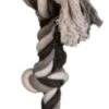Floss Boss Flostouw – Zeer Stevig En Veilig Hondenspeelgoed – Hondentouw Van Gerecycled Katoen – Grijs Trektouw – 55cm – 325g – 3 Knopen -Hondenbenodigdheden 359x1200 3